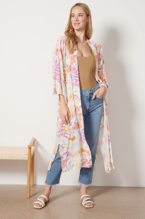 Z Supply Other - Z SUPPLY NWT Evereve Palm Multicolor Kimono Wrap // M